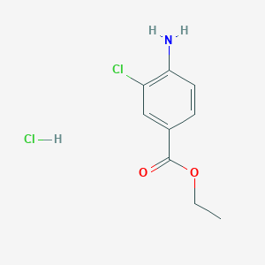 molecular formula C9H11Cl2NO2 B2501250 ethyl4-amino-3-chlorobenzoatehydrochloride CAS No. 1196501-56-0
