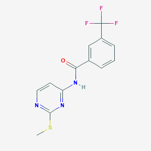 N-[2-(methylsulfanyl)-4-pyrimidinyl]-3-(trifluoromethyl)benzenecarboxamide