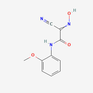 molecular formula C10H9N3O3 B2501265 Acetamide, 2-cyano-2-(hydroxyimino)-N-(2-methoxyphenyl)- CAS No. 70791-93-4