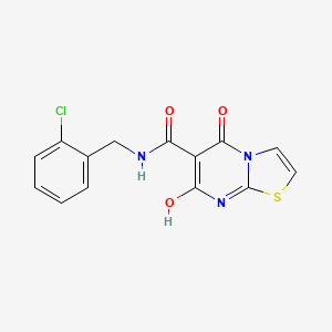 N-(2-chlorobenzyl)-7-hydroxy-5-oxo-5H-thiazolo[3,2-a]pyrimidine-6-carboxamide