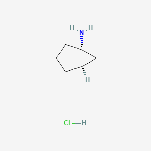 molecular formula C6H12ClN B2501279 Rac-(1R,5R)-bicyclo[3.1.0]hexan-1-amine hydrochloride CAS No. 2140262-86-6