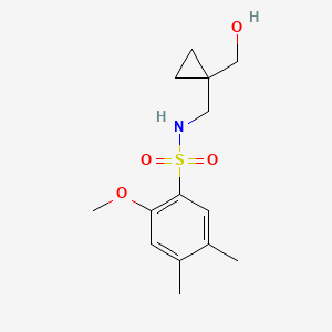 N-((1-(hydroxymethyl)cyclopropyl)methyl)-2-methoxy-4,5-dimethylbenzenesulfonamide
