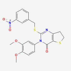 3-(3,4-dimethoxyphenyl)-2-((3-nitrobenzyl)thio)-6,7-dihydrothieno[3,2-d]pyrimidin-4(3H)-one
