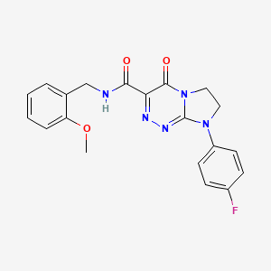 8-(4-fluorophenyl)-N-(2-methoxybenzyl)-4-oxo-4,6,7,8-tetrahydroimidazo[2,1-c][1,2,4]triazine-3-carboxamide
