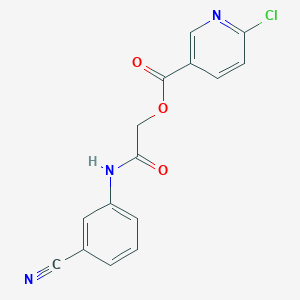 [(3-Cyanophenyl)carbamoyl]methyl 6-chloropyridine-3-carboxylate