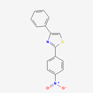 molecular formula C15H10N2O2S B2501306 2-(4-Nitrophenyl)-4-phenylthiazole CAS No. 1093215-83-8