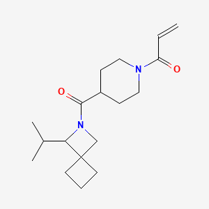 1-[4-(3-Propan-2-yl-2-azaspiro[3.3]heptane-2-carbonyl)piperidin-1-yl]prop-2-en-1-one