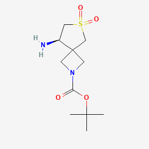 Tert-butyl (8R)-8-amino-6,6-dioxo-6lambda6-thia-2-azaspiro[3.4]octane-2-carboxylate