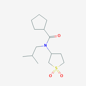 N-(1,1-dioxo-1lambda6-thiolan-3-yl)-N-(2-methylpropyl)cyclopentanecarboxamide