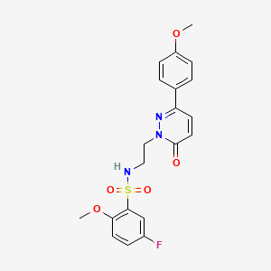 molecular formula C20H20FN3O5S B2501344 5-fluoro-2-methoxy-N-(2-(3-(4-methoxyphenyl)-6-oxopyridazin-1(6H)-yl)ethyl)benzenesulfonamide CAS No. 921831-53-0