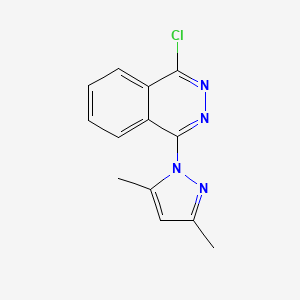 molecular formula C13H11ClN4 B2501347 1-Chloro-4-(3,5-dimethyl-pyrazol-1-yl)-phthalazine CAS No. 957503-48-9