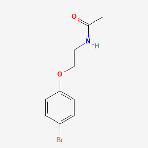 molecular formula C10H12BrNO2 B2501355 N-[2-(4-bromophenoxy)ethyl]acetamide CAS No. 924829-94-7