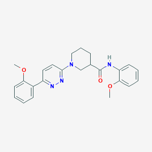 molecular formula C24H26N4O3 B2501362 N-(2-methoxyphenyl)-1-[6-(2-methoxyphenyl)pyridazin-3-yl]piperidine-3-carboxamide CAS No. 1170098-70-0