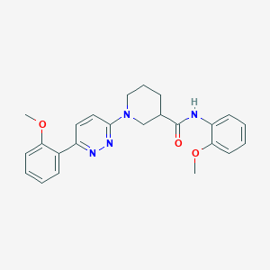 molecular formula C24H26N4O3 B2501362 N-(2-methoxyphenyl)-1-(6-(2-methoxyphenyl)pyridazin-3-yl)piperidine-3-carboxamide CAS No. 1170098-70-0
