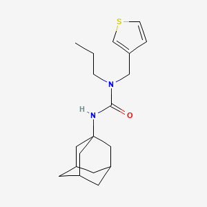 molecular formula C19H28N2OS B2501378 1-(Adamantan-1-yl)-3-propyl-3-[(thiophen-3-yl)methyl]urea CAS No. 1396783-04-2