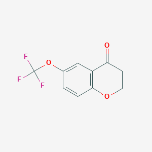 molecular formula C10H7F3O3 B2501390 6-(Trifluoromethoxy)chroman-4-one CAS No. 874774-49-9