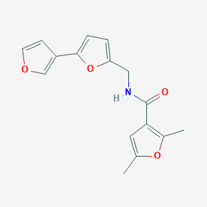 molecular formula C16H15NO4 B2501402 N-([2,3'-bifuran]-5-ylmethyl)-2,5-dimethylfuran-3-carboxamide CAS No. 2034487-61-9
