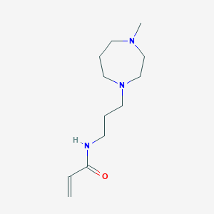 molecular formula C12H23N3O B2501425 N-[3-(4-Methyl-1,4-diazepan-1-yl)propyl]prop-2-enamide CAS No. 2305474-55-7