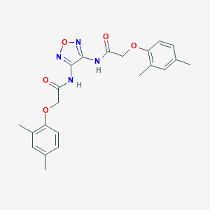 molecular formula C22H24N4O5 B250148 N,N'-1,2,5-oxadiazole-3,4-diylbis[2-(2,4-dimethylphenoxy)acetamide] 