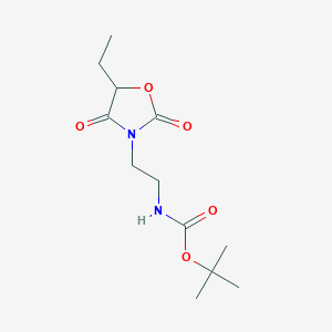 molecular formula C12H20N2O5 B2501480 tert-Butyl (2-(5-ethyl-2,4-dioxooxazolidin-3-yl)ethyl)carbamate CAS No. 1439908-21-0