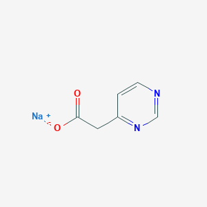 molecular formula C6H5N2NaO2 B2501481 Sodium 2-(pyrimidin-4-yl)acetate CAS No. 1820648-87-0