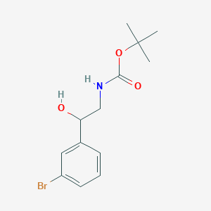 molecular formula C9H10BrNO3 B2501506 N-Boc-2-(3-bromophenyl)-2-hydroxyethanamine CAS No. 910309-46-5