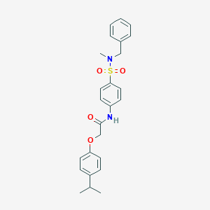 molecular formula C25H28N2O4S B250154 N-(4-{[benzyl(methyl)amino]sulfonyl}phenyl)-2-(4-isopropylphenoxy)acetamide 