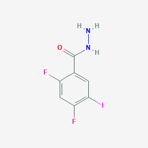 molecular formula C7H5F2IN2O B2501563 2,4-Difluoro-5-iodobenzhydrazide CAS No. 2244085-59-2