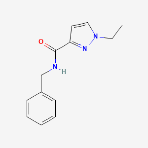 molecular formula C13H15N3O B2501569 N-benzyl-1-ethyl-1H-pyrazole-3-carboxamide CAS No. 957513-69-8