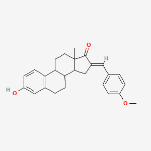 (E)-3-hydroxy-16-(4-methoxybenzylidene)-13-methyl-7,8,9,11,12,13,15,16-octahydro-6H-cyclopenta[a]phenanthren-17(14H)-one