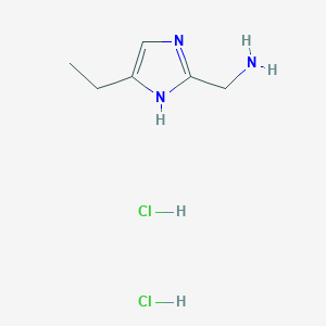 (4-ethyl-1H-imidazol-2-yl)methanamine dihydrochloride