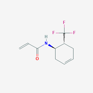 molecular formula C10H12F3NO B2501607 Rac-n-[(1r,6r)-6-(trifluoromethyl)cyclohex-3-en-1-yl]prop-2-enamide CAS No. 2224507-89-3