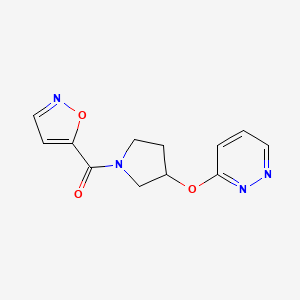 Isoxazol-5-yl(3-(pyridazin-3-yloxy)pyrrolidin-1-yl)methanone