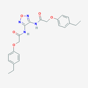 molecular formula C22H24N4O5 B250162 N,N'-1,2,5-oxadiazole-3,4-diylbis[2-(4-ethylphenoxy)acetamide] 