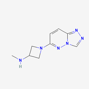 molecular formula C9H12N6 B2501686 N-methyl-1-{[1,2,4]triazolo[4,3-b]pyridazin-6-yl}azetidin-3-amine CAS No. 2300104-05-4