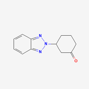 B2501739 3-(Benzotriazol-2-yl)cyclohexan-1-one CAS No. 681442-96-6