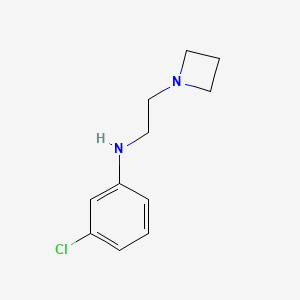 molecular formula C11H15ClN2 B2501802 N-[2-(Azetidin-1-yl)ethyl]-3-chloroaniline CAS No. 1865250-55-0
