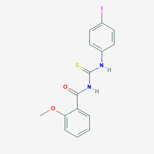 molecular formula C15H13IN2O2S B250183 N-[(4-iodophenyl)carbamothioyl]-2-methoxybenzamide 