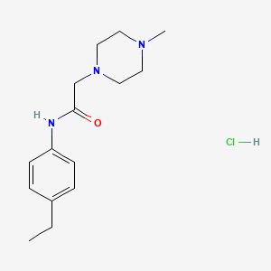 molecular formula C15H24ClN3O B2501868 N-(4-ethylphenyl)-2-(4-methylpiperazin-1-yl)acetamide hydrochloride CAS No. 1047974-81-1