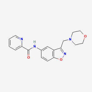 N-[3-(Morpholin-4-ylmethyl)-1,2-benzoxazol-5-yl]pyridine-2-carboxamide