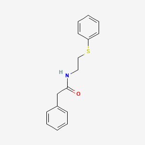 2-phenyl-N-[2-(phenylsulfanyl)ethyl]acetamide
