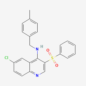 6-chloro-N-(4-methylbenzyl)-3-(phenylsulfonyl)quinolin-4-amine