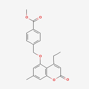methyl 4-{[(4-ethyl-7-methyl-2-oxo-2H-chromen-5-yl)oxy]methyl}benzoate