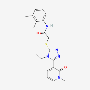 N-(2,3-dimethylphenyl)-2-((4-ethyl-5-(1-methyl-2-oxo-1,2-dihydropyridin-3-yl)-4H-1,2,4-triazol-3-yl)thio)acetamide