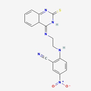 5-Nitro-2-({2-[(2-sulfanylidene-1,2-dihydroquinazolin-4-yl)amino]ethyl}amino)benzonitrile