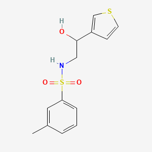 N-(2-hydroxy-2-(thiophen-3-yl)ethyl)-3-methylbenzenesulfonamide