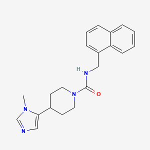 4-(3-Methylimidazol-4-yl)-N-(naphthalen-1-ylmethyl)piperidine-1-carboxamide
