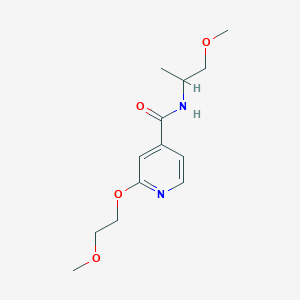 2-(2-methoxyethoxy)-N-(1-methoxypropan-2-yl)isonicotinamide