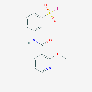 3-[(2-Methoxy-6-methylpyridine-3-carbonyl)amino]benzenesulfonyl fluoride