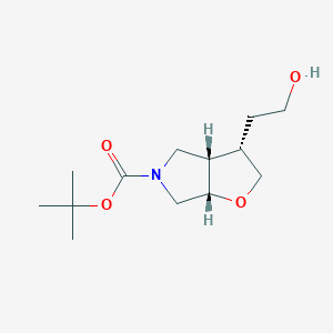Racemic-(3S,3aS,6aS)-tert-butyl 3-(2-hydroxyethyl)tetrahydro-2H-furo[2,3-c]pyrrole-5(3H)-carboxylate